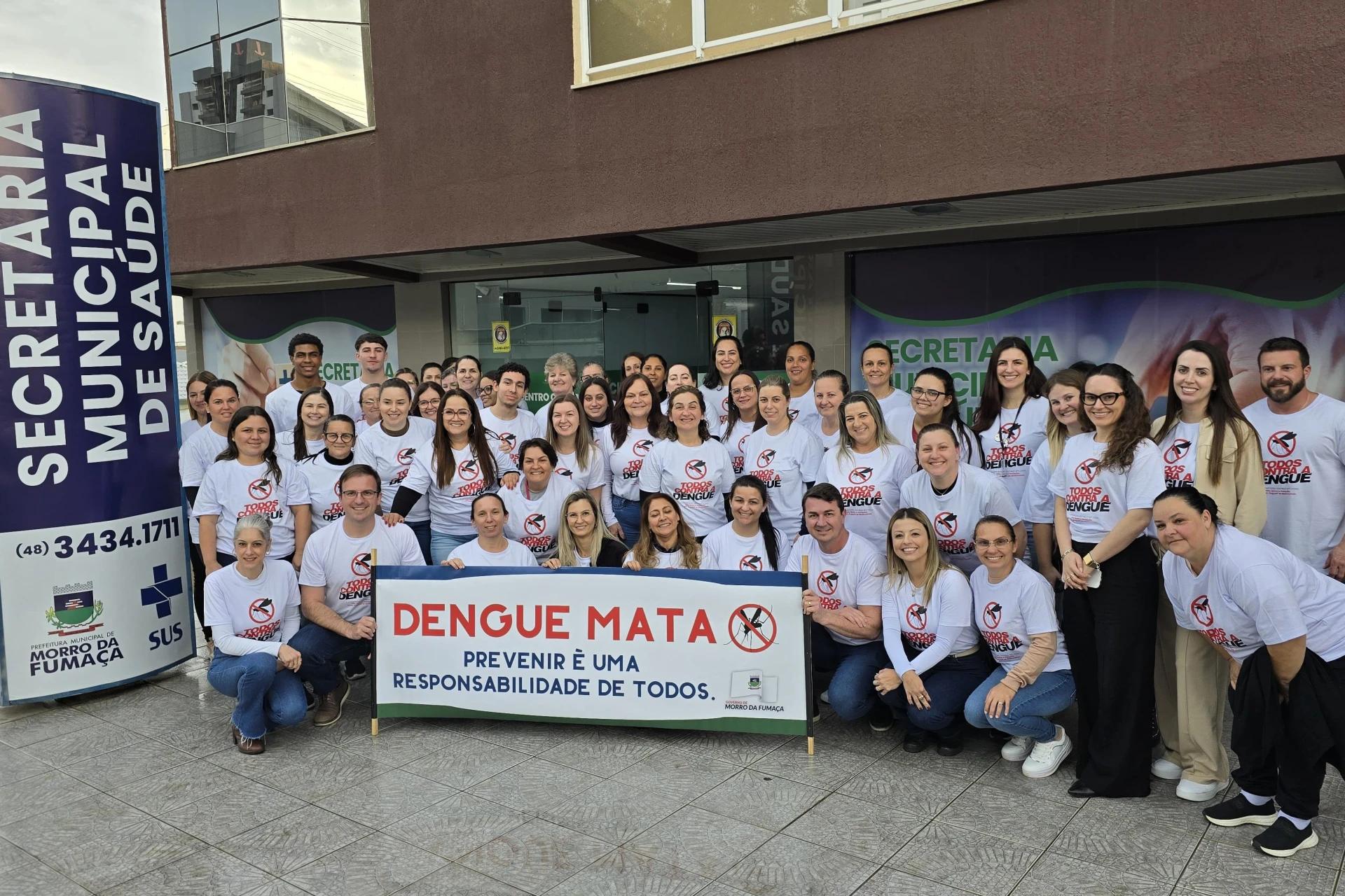 Morro da Fumaça intensifica ações contra a dengue com ato de mobilização
