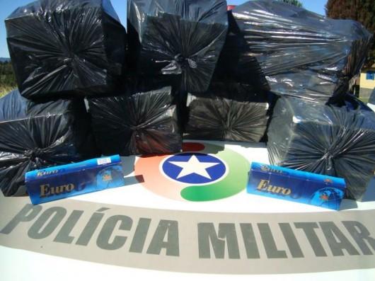 Cigarros contrabandeados são apreendidos nesta tarde