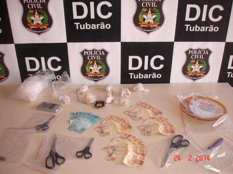 DIC Tubarão apreende de 470 gramas de crack 