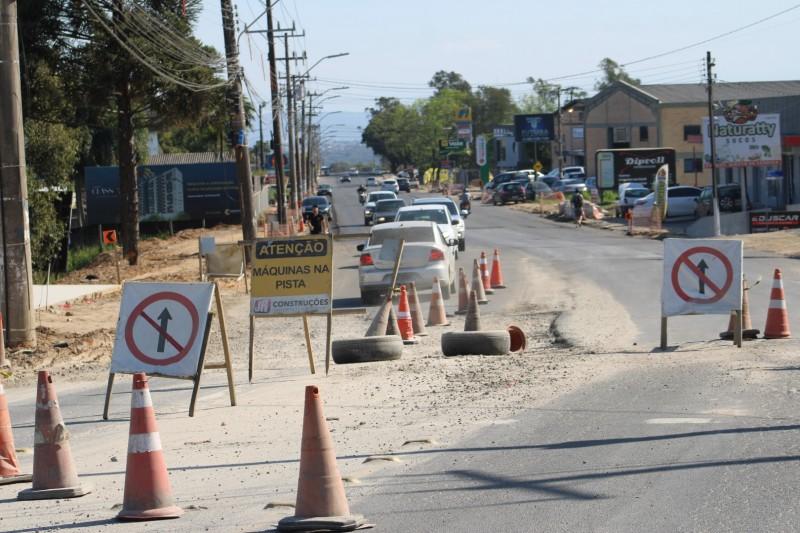 Avenida Luiz Lazzarin: revitalização atrasa e deve ser concluída apenas em dezembro de 2024