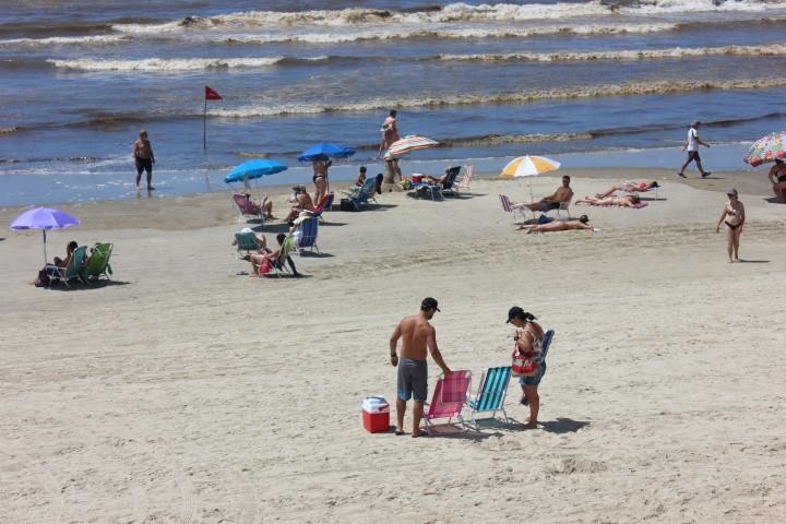 Deu praia no último fim de semana de janeiro