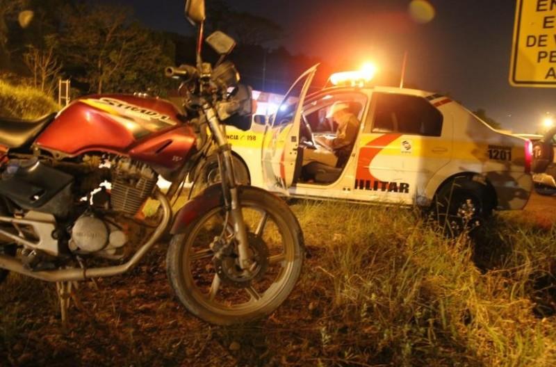 Motociclista foge do hospital após acidente em Orleans