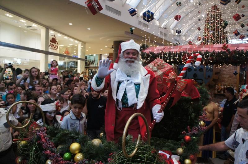 Papai Noel ficará no Farol Shopping até 23 de dezembro