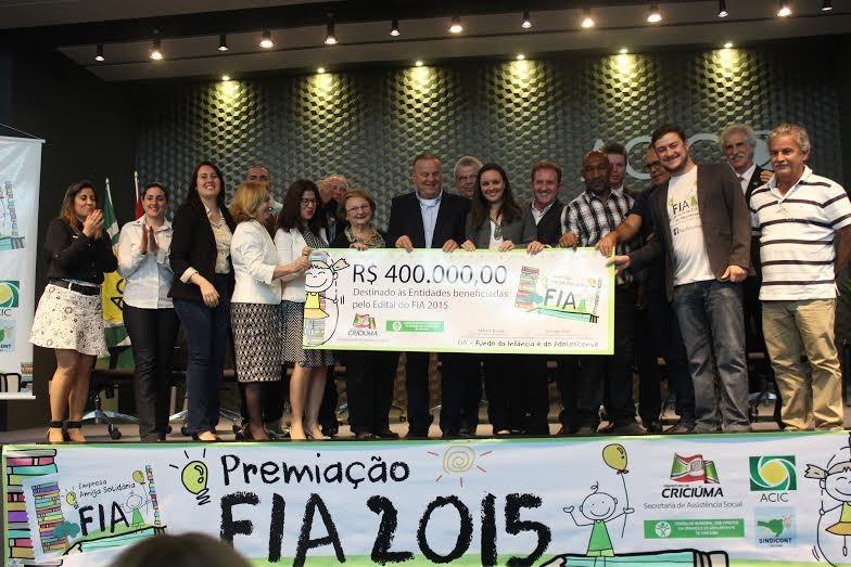 Projetos sociais recebem recurso de R$ 400 mil do FIA