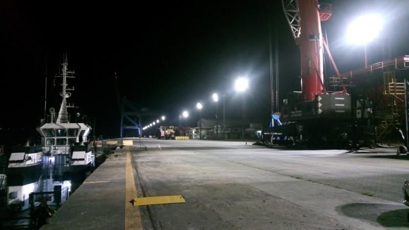 Porto de Imbituba moderniza sistema de iluminação dos cais