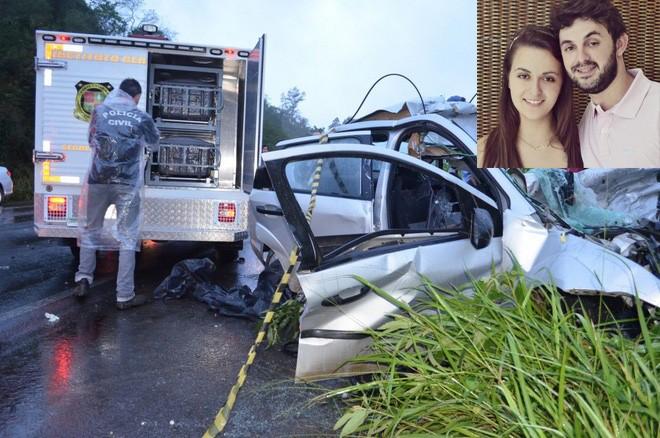 Com 24 e 17 anos, casal de namorados morre em colisão frontal 