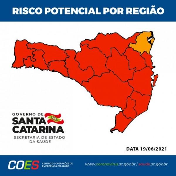 Matriz de Risco aponta 15 regiões do Estado em nível gravíssimo para Covid-19