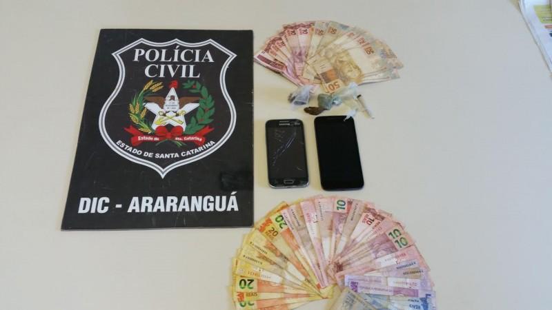 Operação contra o tráfico de drogas resulta em prisão de jovem de 18 anos