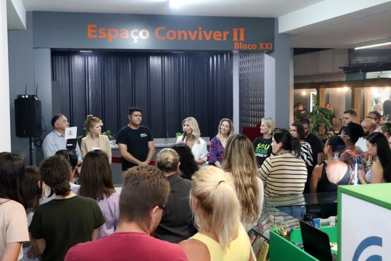 Unesc inaugura novo ambiente de convívio e interação para estudantes