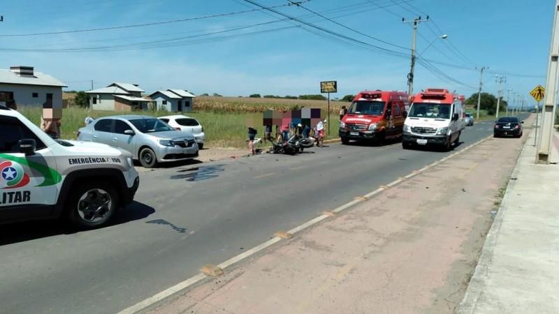 Grave acidente é registrado na manhã deste domingo em Forquilhinha