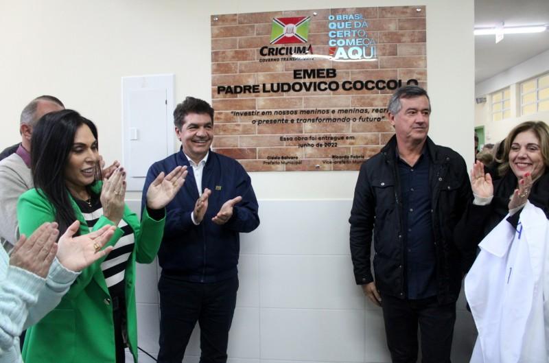 Sábado de inauguração da nova escola Pe. Ludovico Coccolo