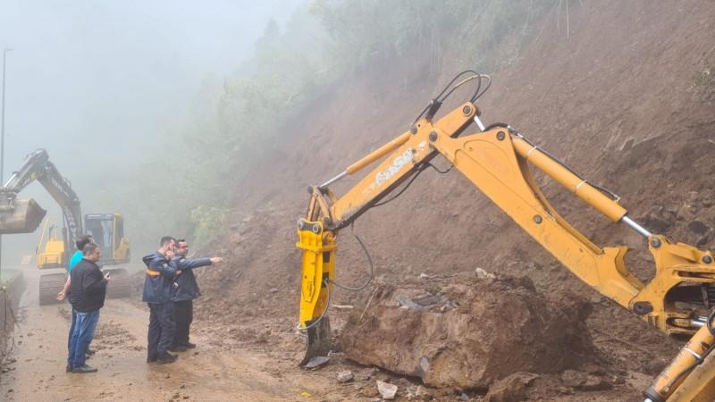 Serra do Rio do Rastro segue interditada por conta de alto risco de deslizamentos