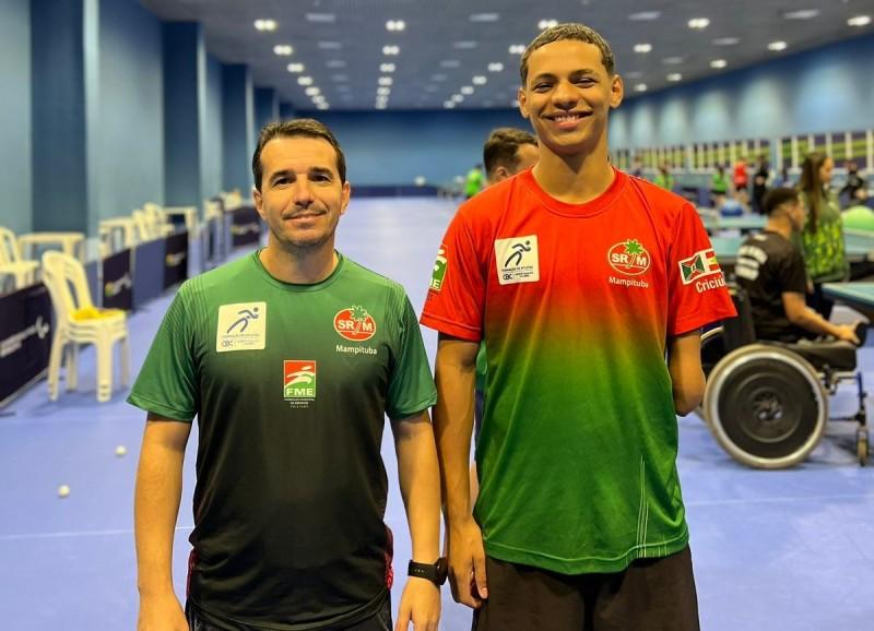 Técnico e atleta do Mampituba/FME Criciúma se preparam para o Parapan de Jovens