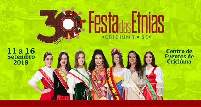 Festa das Etnias começa hoje em Criciúma