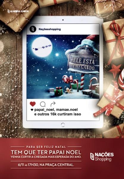 Nações Shopping prepara espetáculo para receber o Papai Noel