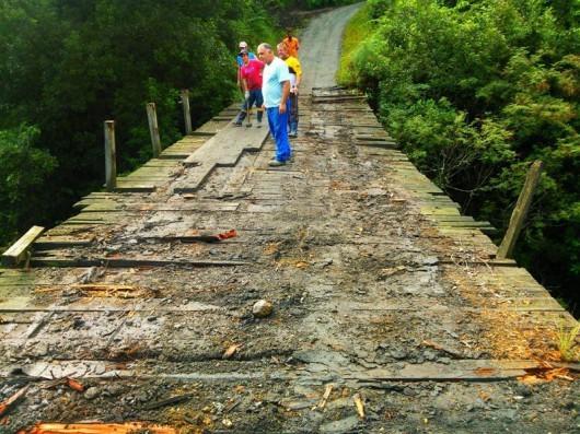 Ponte de Rio Bonito está interdita para reparos emergenciais em Lauro Müller
