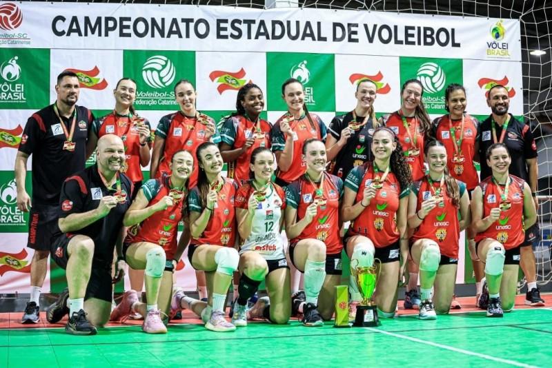 Criciúma é campeão do Campeonato Catarinense de Voleibol Feminino Sub-21