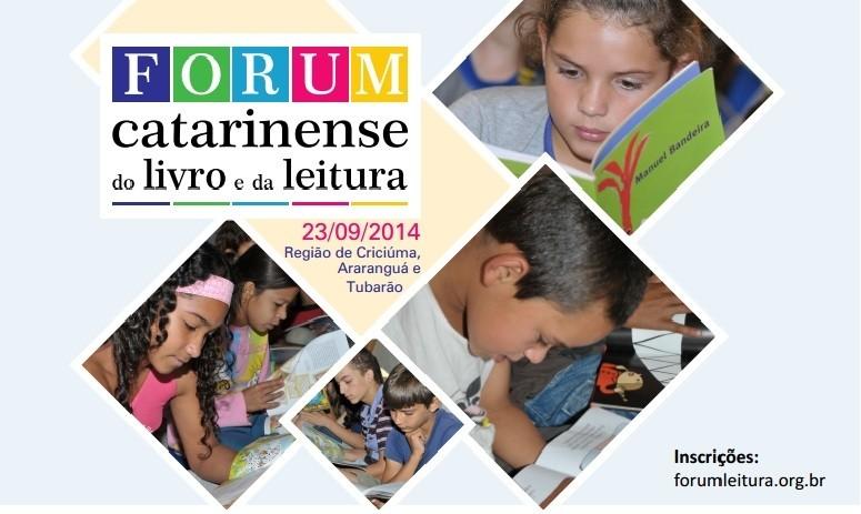 Primeiro Fórum Catarinense do Livro e da Leitura será realizado em Criciúma