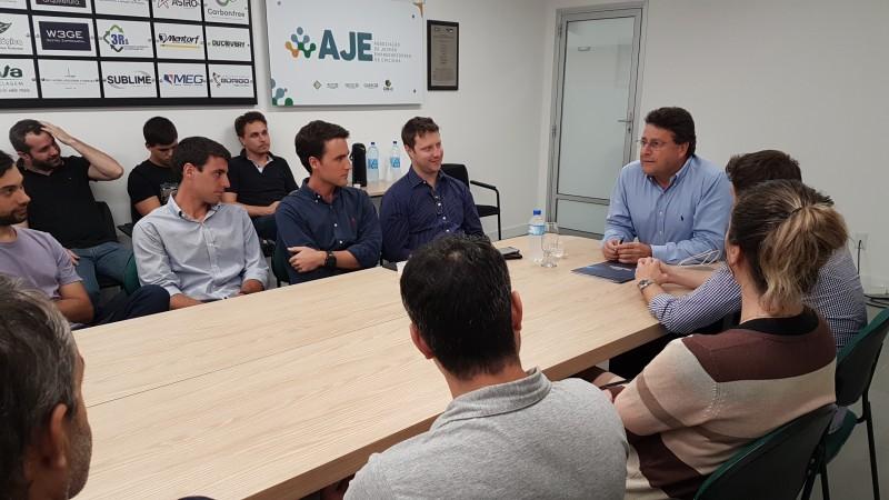 Empresário Renato Costa fala a jovens empreendedores