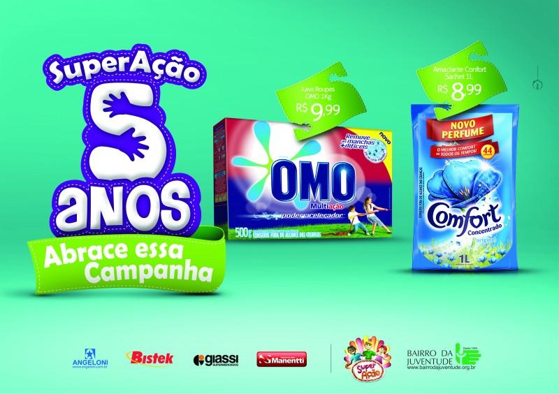 Produtos Unilever na campanha SuperAção no mês de dezembro 