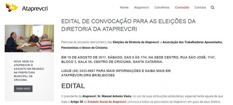 Aposentados e pensionistas vão às urnas em Criciúma