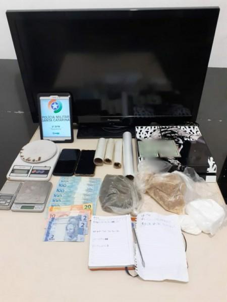 Polícia apreende mais de um quilo de droga em Forquilhinha 