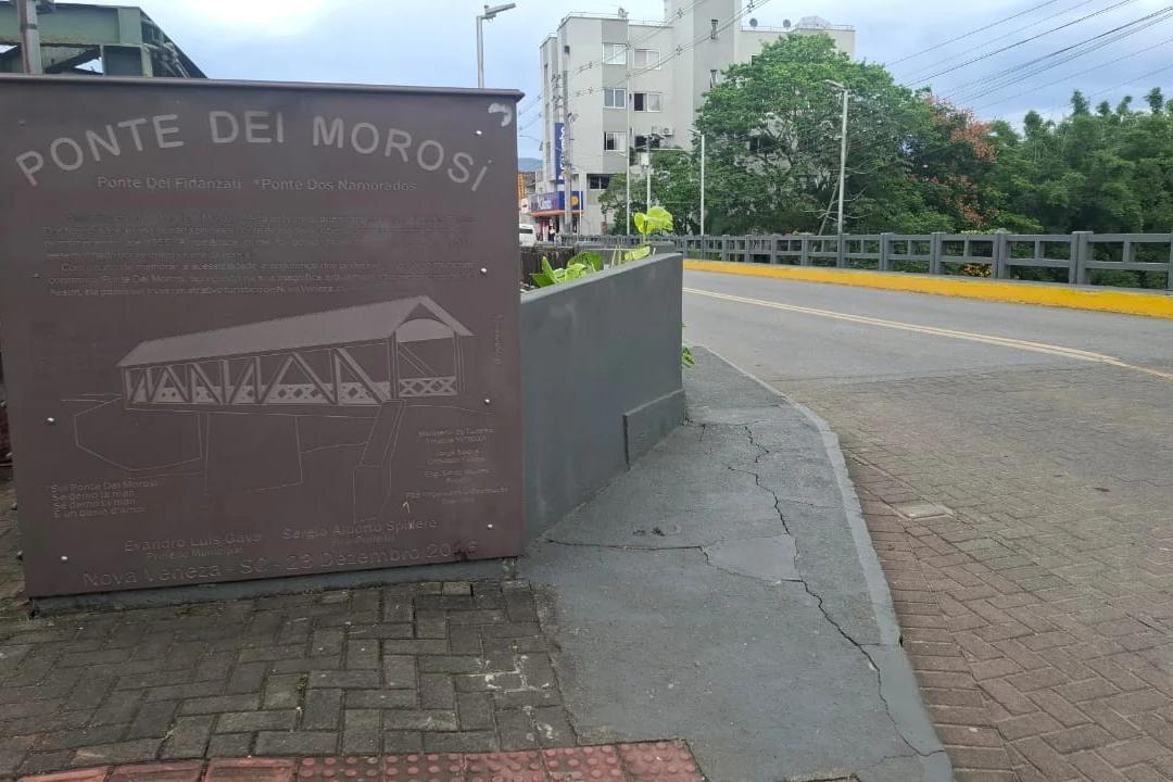 Ponte Dei Morosi será retirada neste fim de semana e altera trânsito em Nova Veneza