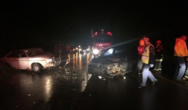 VÍDEO: Três carros, um acidente e oito feridos em Urussanga