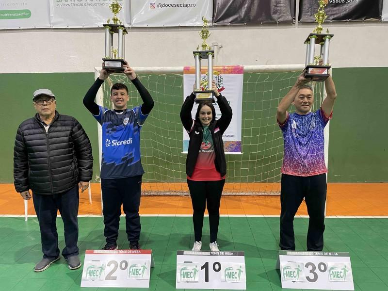 Tênis de mesa do Mampituba/FME Criciúma é campeão da 2ª etapa do Estadual