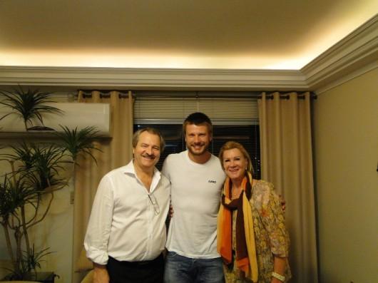 Ator Rodrigo Hilbert, natural de Orleans, prestigia festa do centenário da cidade