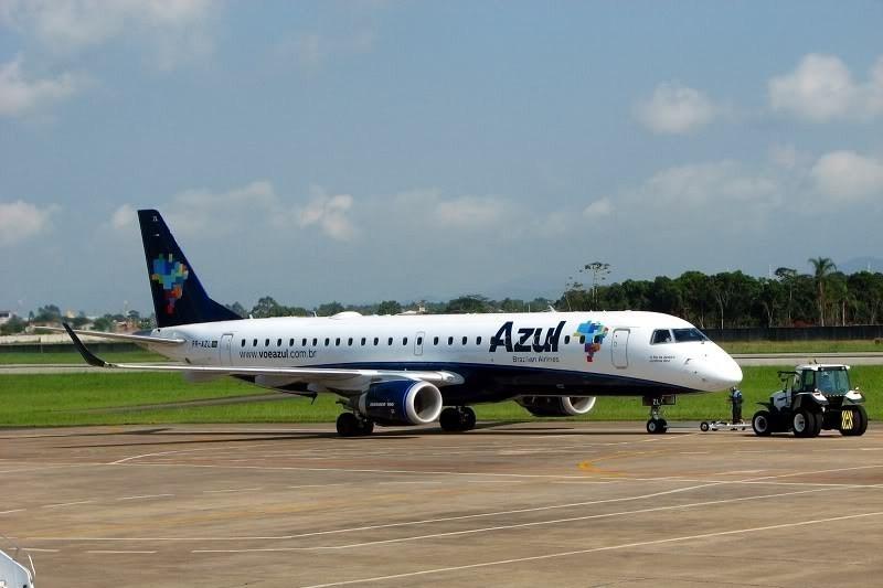 Covid-19: Azul cancela voos do aeroporto de Jaguaruna