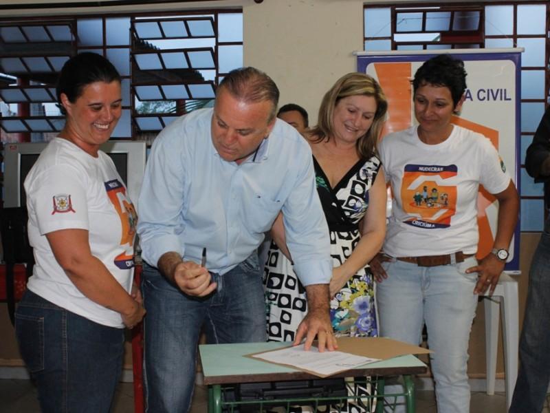 Projeto Núcleo Comunitário de Defesa Civil nos Cras é lançado em Criciúma