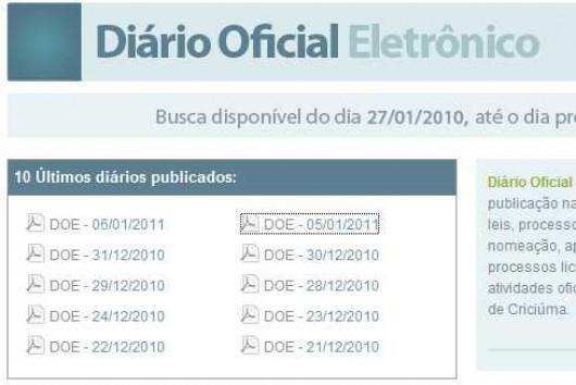 Sindicância apura irregularidade em pregão da prefeitura de Criciúma