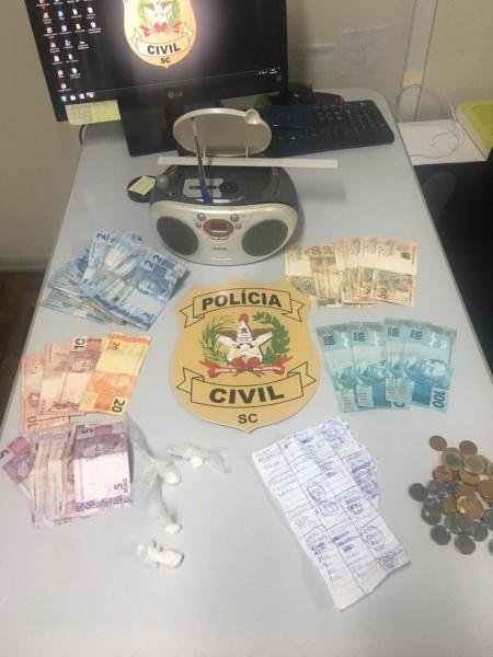 Polícia Civil desarticula ponto de drogas em Nova Veneza 