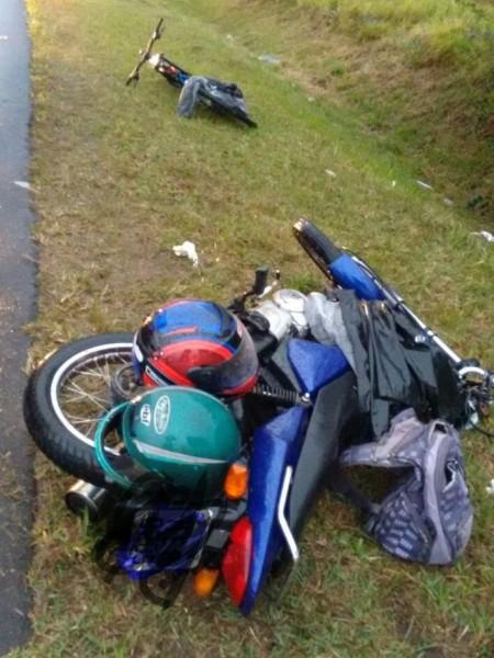 Ciclista fica ferido em colisão com moto na SC-290