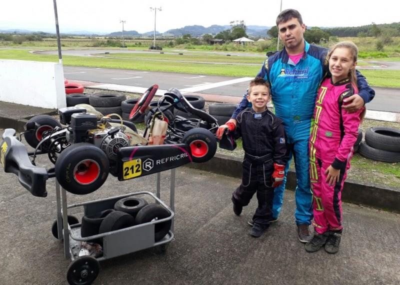 Família Ferreira encara Catarinense de Kart