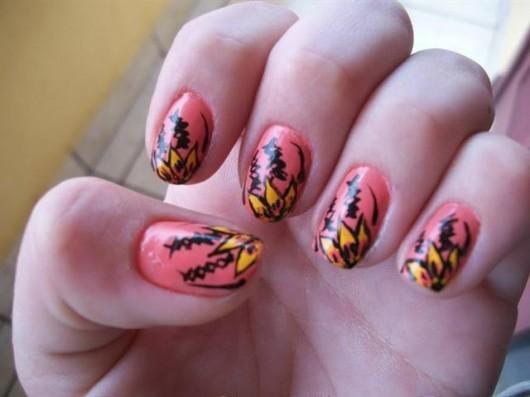 Unhas coloridas para receber o novo ano