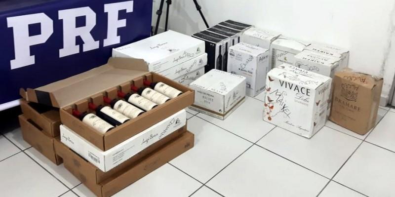 Táxi com mais de R$ 20 mil reais em vinhos argentinos é apreendido