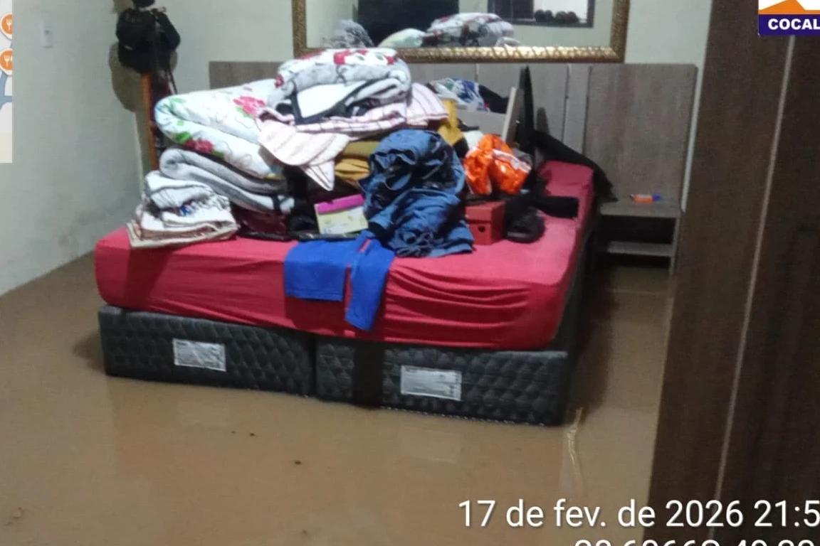 Após forte chuva, Cocal do Sul encaminha decreto de emergência