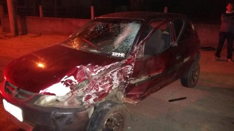 Colisão frontal na SC-445 deixa dois feridos
