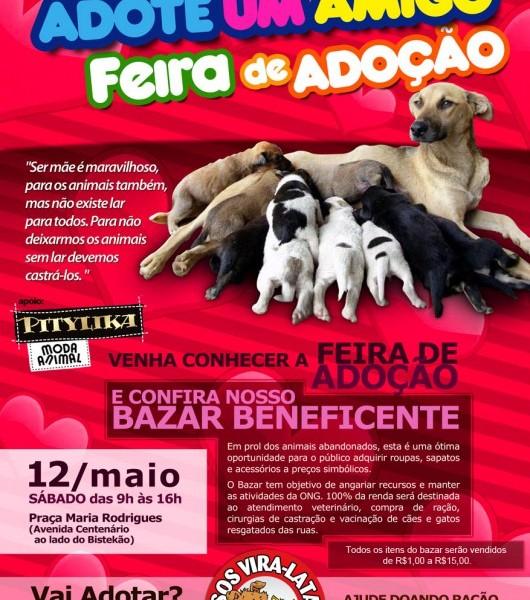 Feira de Adoção S.O.S. Vira-Lata e bazar beneficente