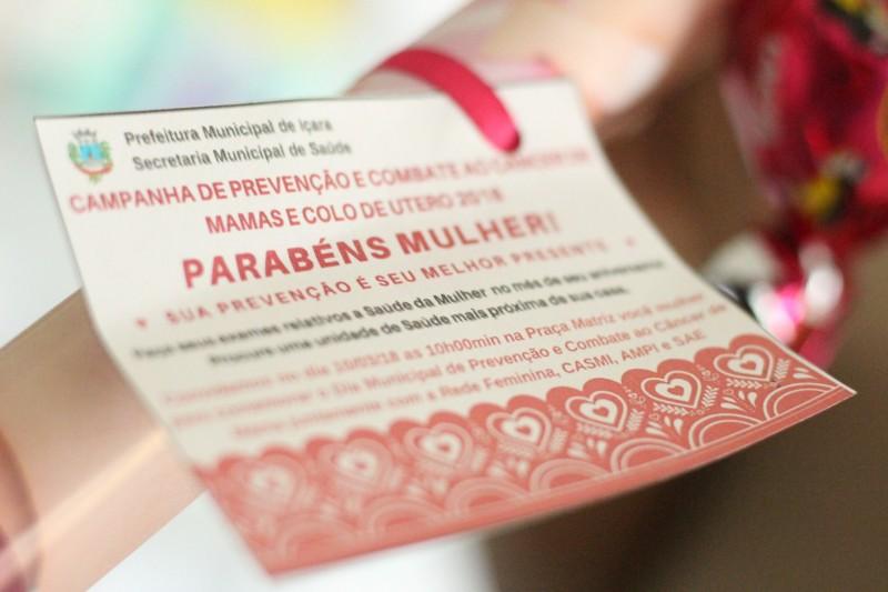 Dia da Mulher será dedicado a prevenção do Câncer de Mama