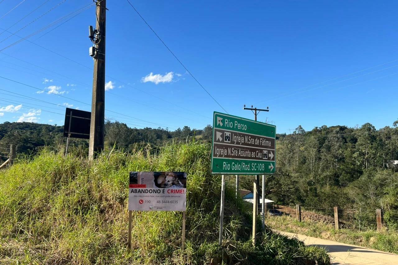 Placas de conscientização são instaladas em Cocal do Sul
