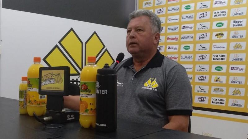 'Não podemos abrir mão dessa pegada', ressaltou o técnico do Criciúma 