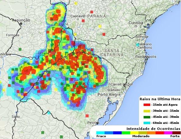 Defesa Civil alerta para novo pancadão nesta tarde