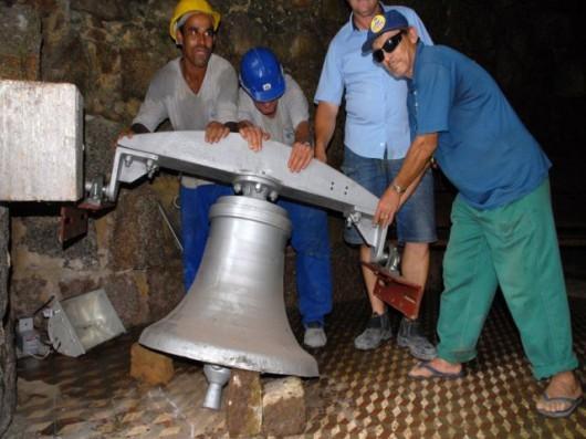 Gruta Nossa Senhora de Lourdes ganha sino de 380 quilos