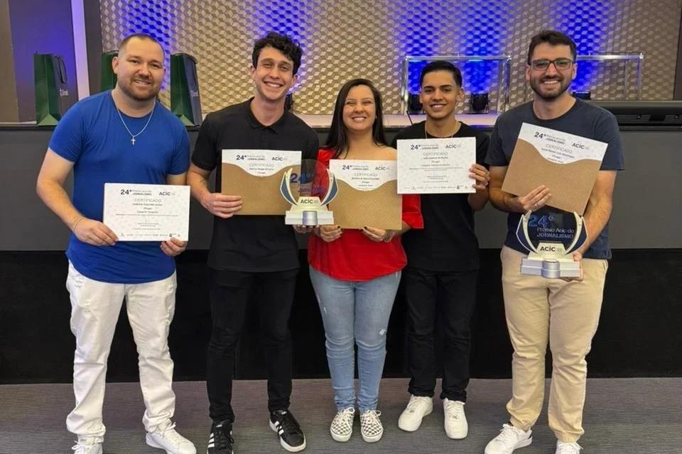 Portal Engeplus conquista cinco Prêmios Acic de Jornalismo