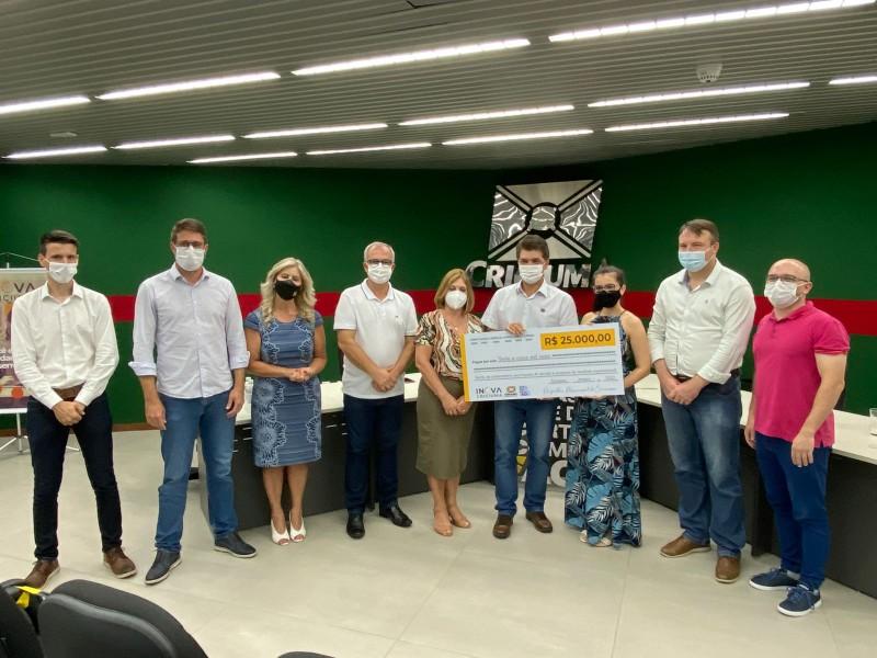Ganhadores do Inova Criciúma são contemplados com recurso