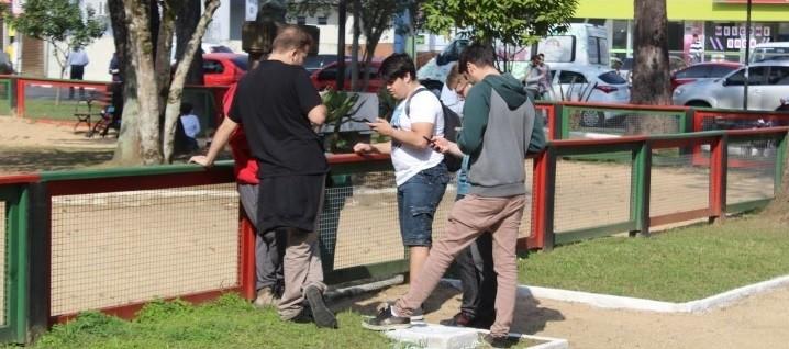 Pokémon Go vira febre em Criciúma