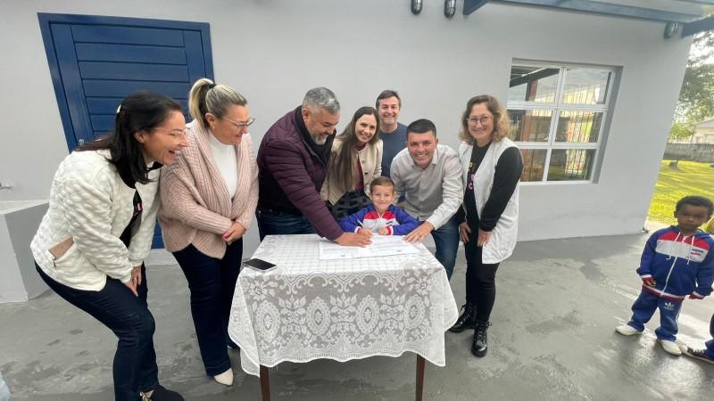 Franqui Salvaro autoriza reforma do CEI Pequeno Príncipe em Siderópolis 